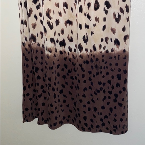 Strapless Ombré Leopard Print Dress - Picture 4 of 4